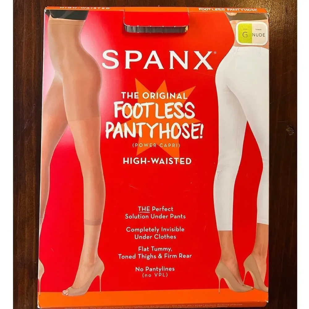 SPANX Original Footless Pantyhose Nude Size G (290-325 lb.) NEW in Package